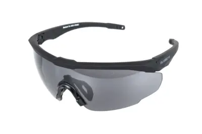 Okulary ochronne Swiss Eye Blackhawk Pro Czarne - obrazek 3