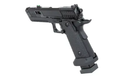 Pistolet ASG SRC Dark Viper DUAL POWER z walizką transportową i magazynkiem CO2 Czarny - obrazek 2