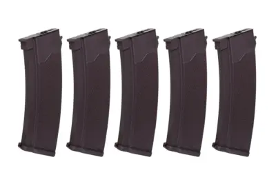 Zestaw 5 magazynków Hi-Cap S-Mag do serii J 380 kulek Śliwkowy - obrazek 2