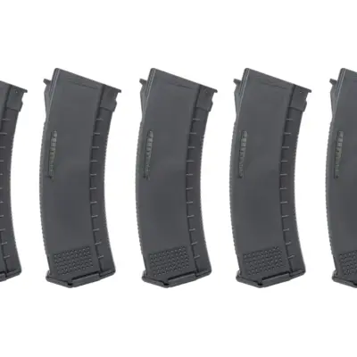 Alternative view of Zestaw 5 magazynków Mid-Cap 130/30 kulek Arcturus EMM AK MOD1 Variable-Cap Windowed do replik AK Czarny