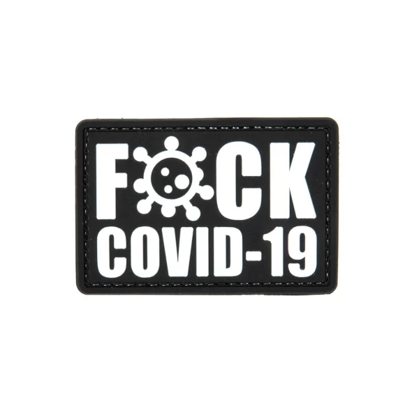 asgbox.pl - Naszywka 3D - COVID-19 - biała