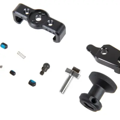 Alternative view of Powiększona dźwignia przeładowania typu 2 TTI Airsoft z selektorem zmiany ognia do AAP01 Czarna