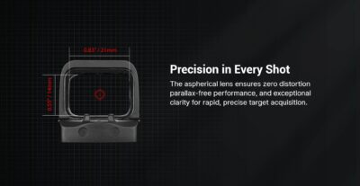 OLIGHT Osight SE Red Dot Sight, RMSc Footprint – Black - obrazek 7
