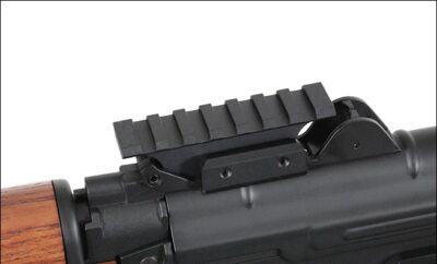 5KU B-18 AKS-74U Rear Sight RIS Rail Mount - Black - obrazek 4