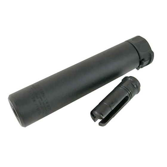 5KU SOCOM 556 Airsoft QD Suppressor (178 mm), 14 mm CCW - Black OD-A-5KU04 asgbox.pl 5KU SOCOM 556 Airsoft QD Suppressor (178 mm), 14 mm CCW - Black