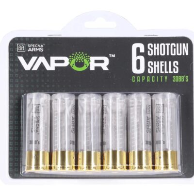 Alternative view of SA VAPOR(TM) Shotgun Cartridges 6-Pack, 30 BBs - Transparent