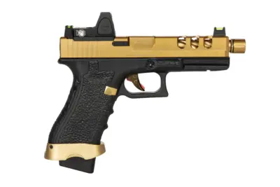 EU18 Pistol Replica with BDS Red Dot - Vented Gold - obrazek 5