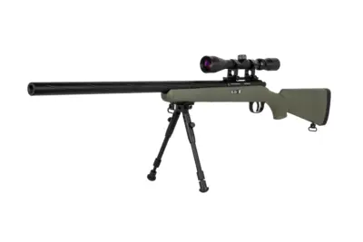 Replika karabinu snajperskiego Specna Arms SA-S12 EDGE™ z lunetą i dwójnogiem Oliwkowa - obrazek 3