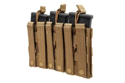 Potrójna ładownica typu Open na magazynki  M4/M16 Specna Arms Tan - obrazek 3