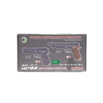 Replika pistoletu M92 (CO2) - czarna (OUTLET) OUT-72-037828-00 asgbox.pl