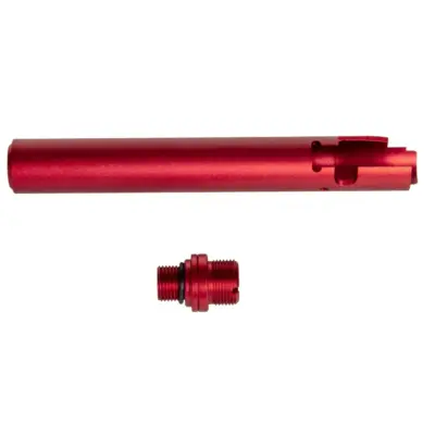 asgbox.pl - Lufa zewnętrzna typu No-Recoil 2WAY do Hi-Capa D.O.R - Czerwona