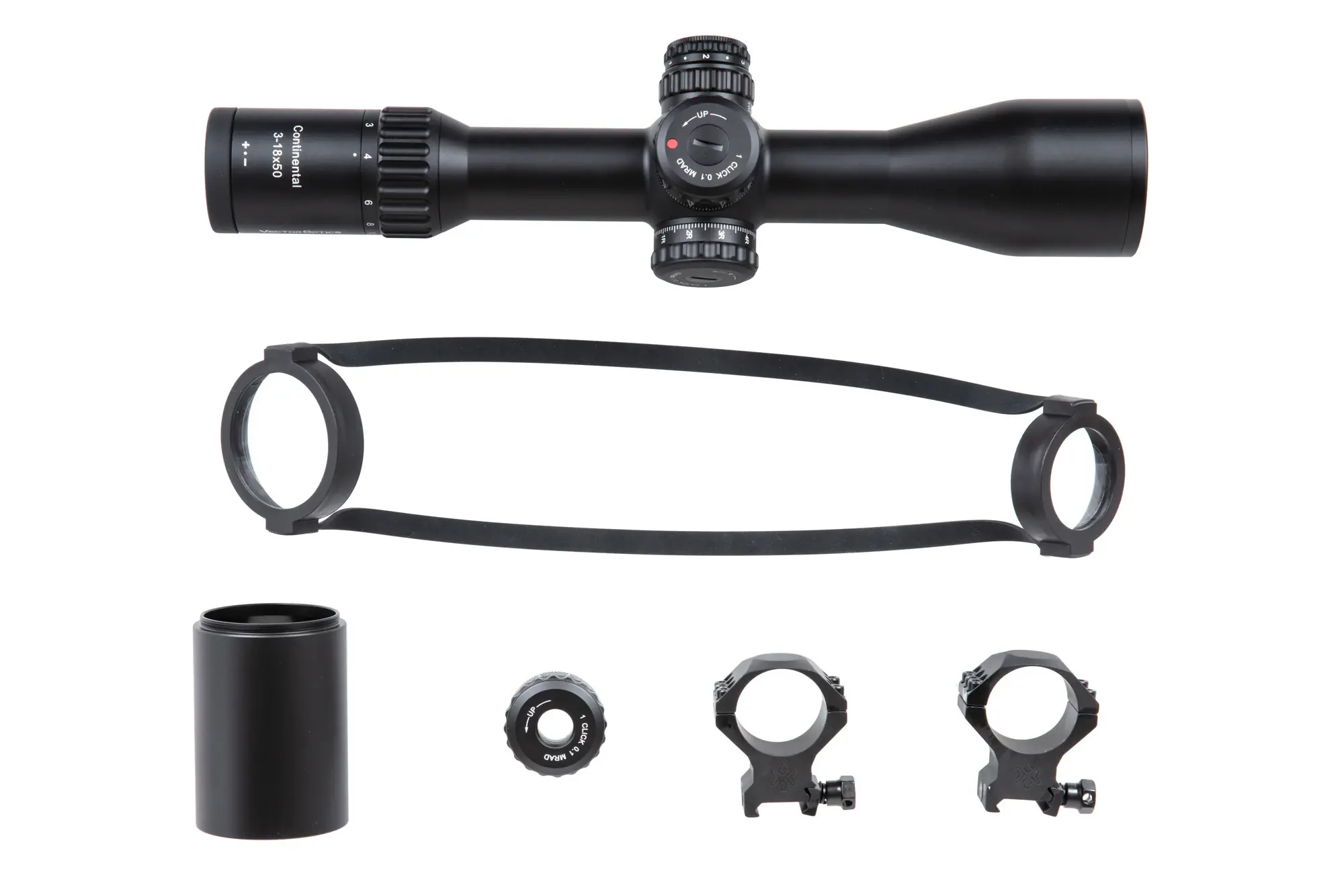 Luneta Vector Optics CONTINENTAL X6 3-18X50 Czarna VEC-10-043271-00 asgbox.pl asgbox.pl - Luneta Vector Optics CONTINENTAL X6 3-18X50 Czarna