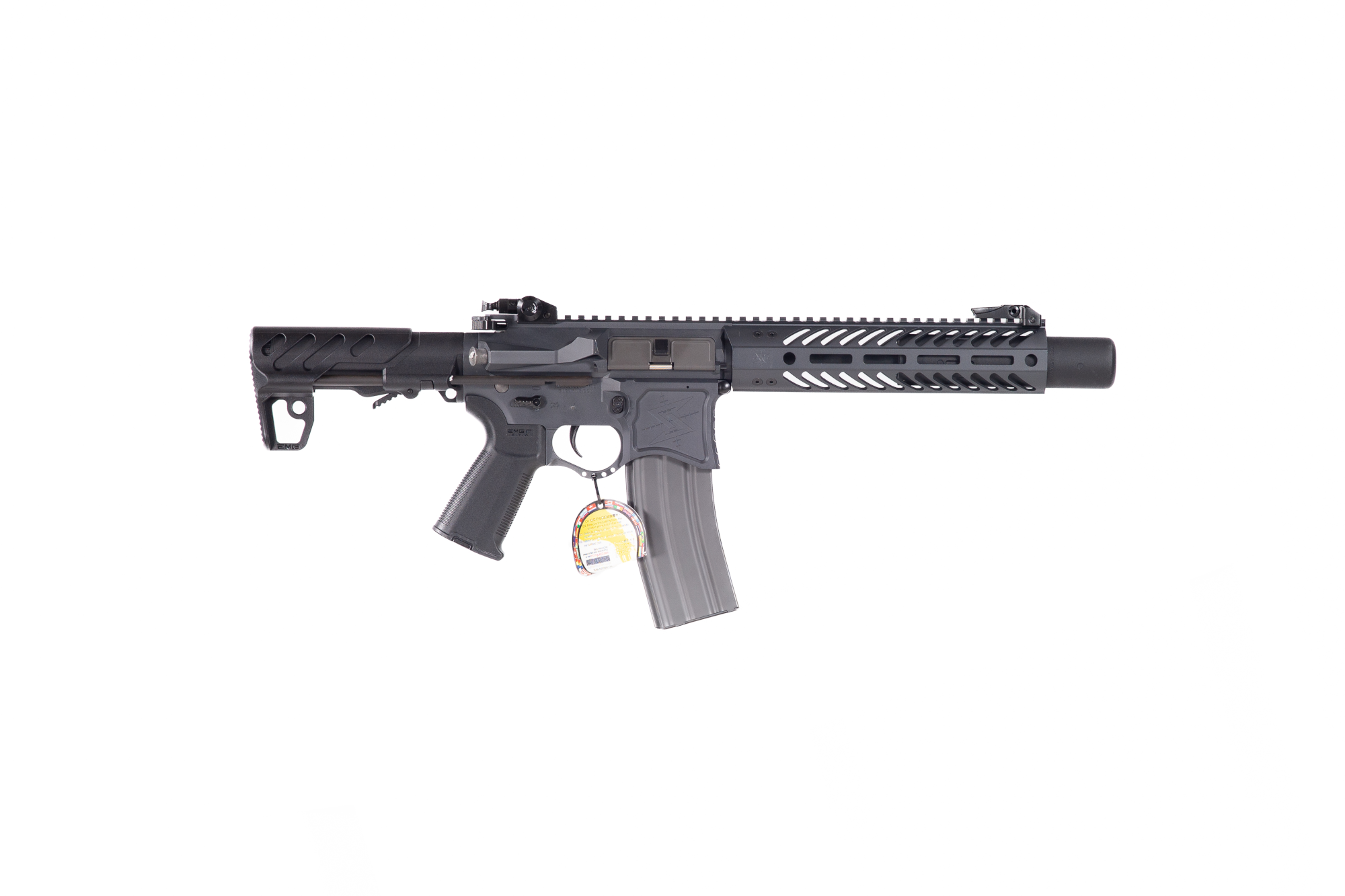 Replika karabinka SBR8 Seekins Precision 9" z tłumikiem - Szary (OUTLET) OUT-72-037813-00 asgbox.pl Replika karabinka SBR8 Seekins Precision 9" z tłumikiem - Szary (OUTLET) - obrazek 4