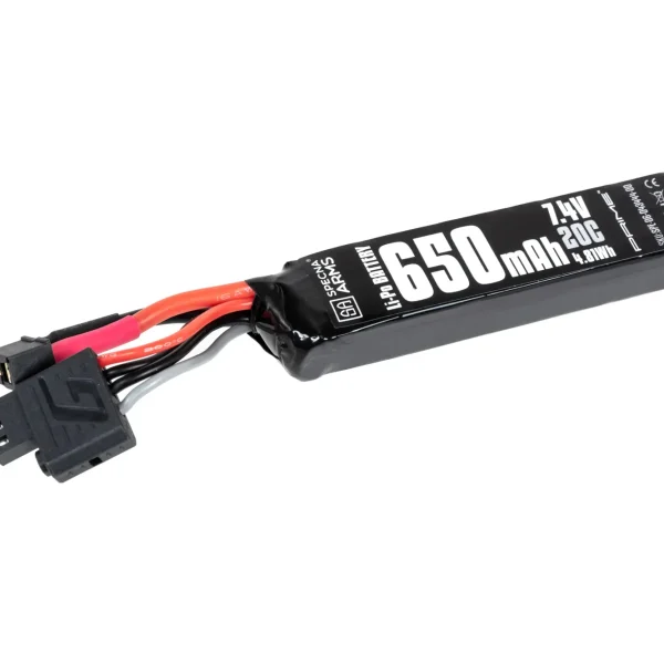 asgbox.pl - Akumulator Li-Po Specna Arms x Gens Ace 650 mAh 20C 7.4V T-Deans mini G-Tech
