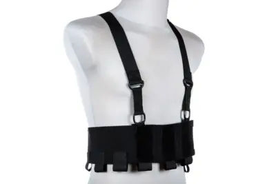 Kamizelka Low-Vis typu Chest Rig - Czarna - obrazek 4