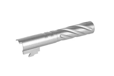 Aluminiowa lufa zewnętrzna LA Capa Customs TORNADO do replik TM Hi-Capa 4.3 Srebrna - obrazek 3