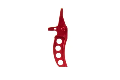 Aluminiowy spust CNC Jefftron Curved Trigger Czerwony - obrazek 2
