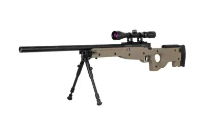 Replika karabinu snajperskiego Specna Arms SA-S11 EDGE™ z lunetą i dwójnogiem Tan - obrazek 3