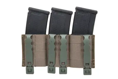 Potrójna ładownica na magazynki karabinowe Wosport Ranger Green - obrazek 2