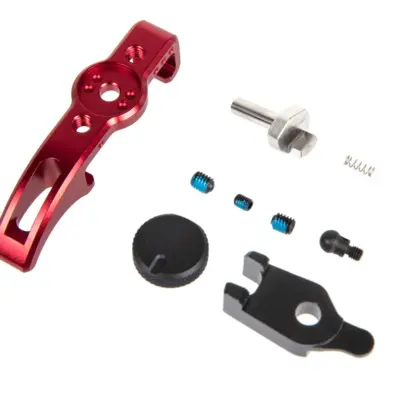 Alternative view of Powiększona dźwignia przeładowania TTI Airsoft z selektorem zmiany ognia do AAP01 Czerwona