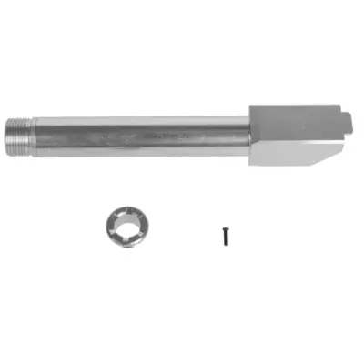 asgbox.pl - Lufa zewnętrzna "2 Way Fixed" Non-Recoiling do replik Umarex Glock 17 - Srebrny