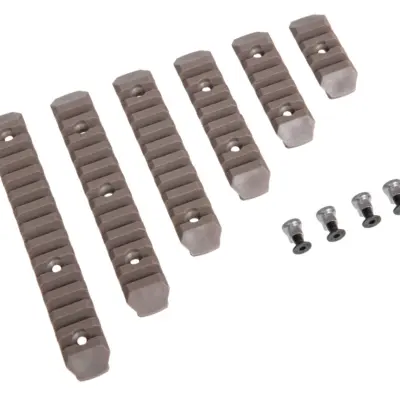 asgbox.pl - Zestaw 6 polimerowych szyn RIS na KeyMod Tan