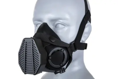 Maska Special Tactical Respirator Czarny - obrazek 4