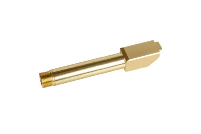 Lufa zewnętrzna "2 Way Fixed" Non-Recoiling do replik Umarex Glock 19X - Złota - obrazek 2