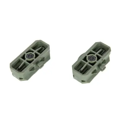 Zestaw 2 obrotowych szyn RIS do hełmu - oliwkowy UTT-21-032049-00 asgbox.pl