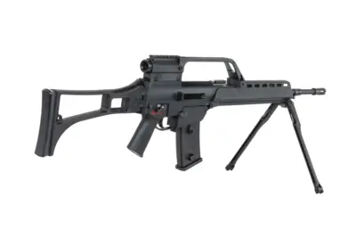 Karabinek ASG SRC DUAL POWER SR36K COB-301 z dwójnogiem i lunetą Czarny - obrazek 3