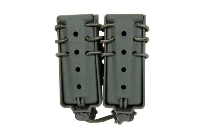 asgbox.pl - Ładownica na 2 magazynki 9mm Wosport Urban Assault Long Quick Pull Oliwkowy