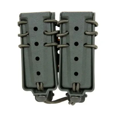 asgbox.pl - Ładownica na 2 magazynki 9mm Wosport Urban Assault Long Quick Pull Oliwkowy