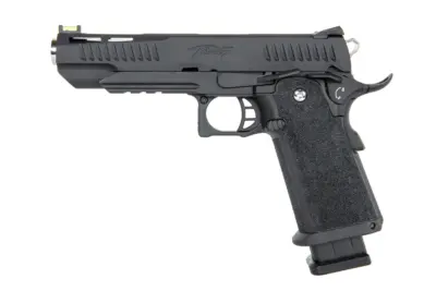 Pistolet ASG Modify Trinity Hi-Capa 5.1 (Aluminiowy zamek) Green Gas Czarny - obrazek 5