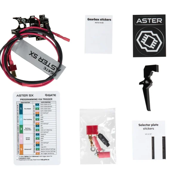 asgbox.pl - Zestaw kontrolera Gate Aster V2 SX Expert + Quantum Trigger (Rear Wired)