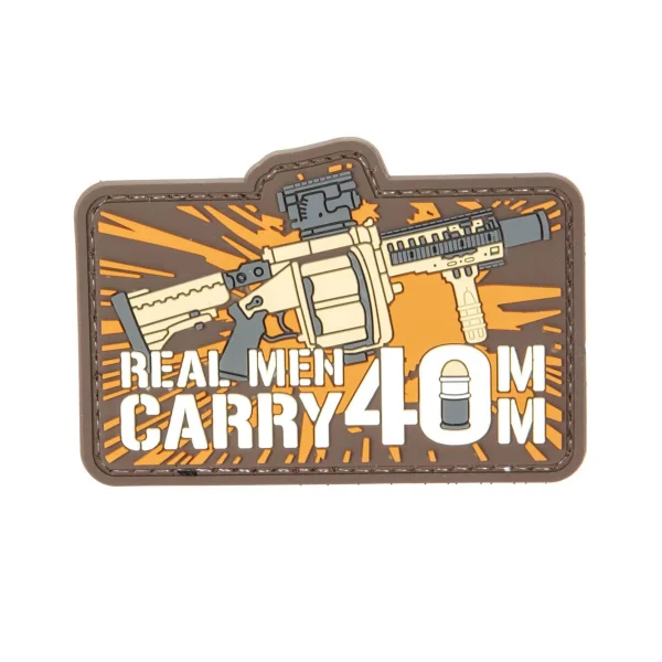 asgbox.pl - Naszywka 3D - Real Man Carry 40mm