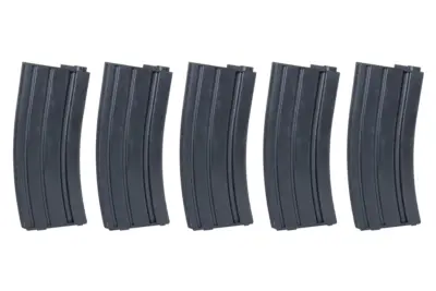 Zestaw 5 Magazynków Mid-Cap SRC do AR/M4 na 140 kulek Czarny + speedloader - obrazek 3