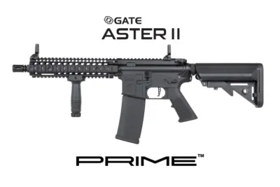 Karabinek ASG Specna Arms Daniel Defense® MK18 SA-P19 Prime™ Aster II ETU z silnikiem bezszczotkowym Czarny