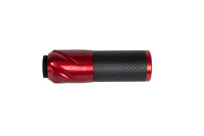 Karbonowy tłumik dźwięku DSL2 36x100mm - Czerwony - obrazek 3