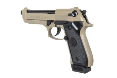 Pistolet ASG ICS BLE-BM9 Dual Power Half-Tan (z magazynkiem na CO2) - obrazek 5