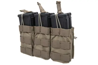 asgbox.pl - Potrójna ładownica Open na magazynki typu 7.62 Emerson Gear Ranger Green