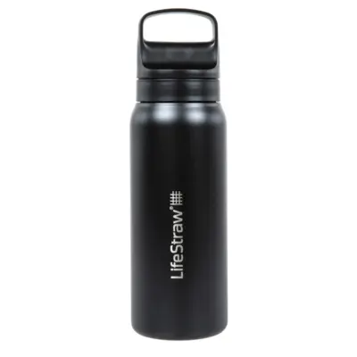 asgbox.pl - Butelka stalowa z filtrem wody LifeStraw Go 2.0 700ml Czarna