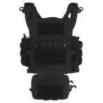 Kamizelka typu Plate Carrier Wosport VE-106 Czarna - obrazek 3