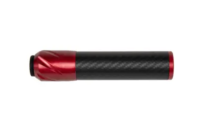 Karbonowy tłumik dźwięku DSL2 36x150mm - Czerwony - obrazek 2