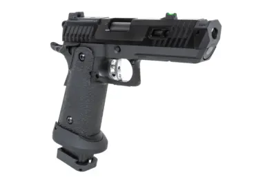 Pistolet ASG SRC Dark Viper DUAL POWER z walizką transportową i magazynkiem CO2 Czarny - obrazek 4