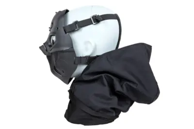 Maska Wosport Tactical Mask Set Czarny - obrazek 3