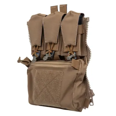 asgbox.pl - Panel szturmowy V5 PC z ładownicami pistoletowymi Wosport  Coyote Brown