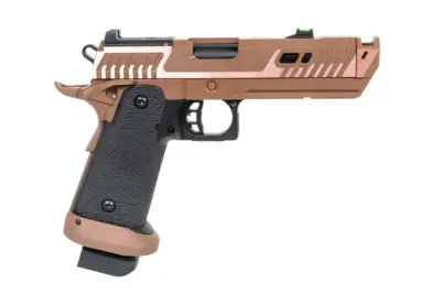 Pistolet ASG SRC Sahara Viper DUAL POWER z walizką transportową i magazynkiem green gas Flat Dark Earth - obrazek 3