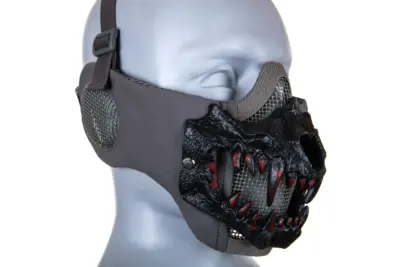 Maska Stalker EVO PLUS Fangs Ear Protection Szary - obrazek 3