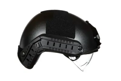 Replika hełmu X-Shield MH z Goglami - Czarny - obrazek 5