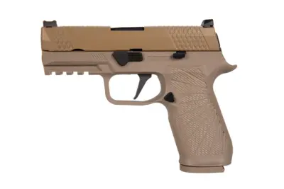 Replika pistoletu gazowego WE F18 Compact Green Gas TAN - obrazek 4